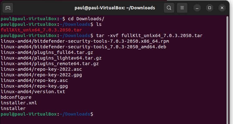 Installing Bitdefender on Ubuntu Linux Terminal